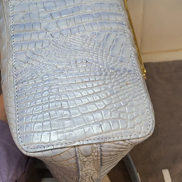 SOLD Brahmin Light Blue Mini Duxbury Melbourne Shoulder Bag EUC - Picture 7 of 16